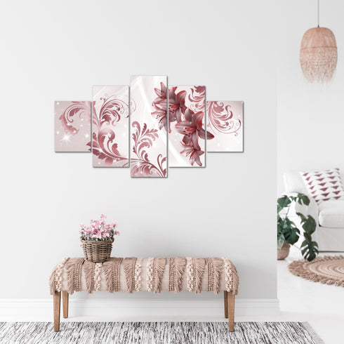 Wandbilder Wohnzimmer XXL Blumen Lilien Moderne Bild Abstrakt